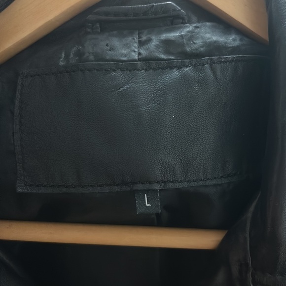 Soft real leather biker jacket - Picture 4 of 4